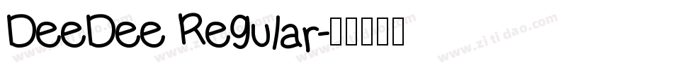 DeeDee Regular字体转换